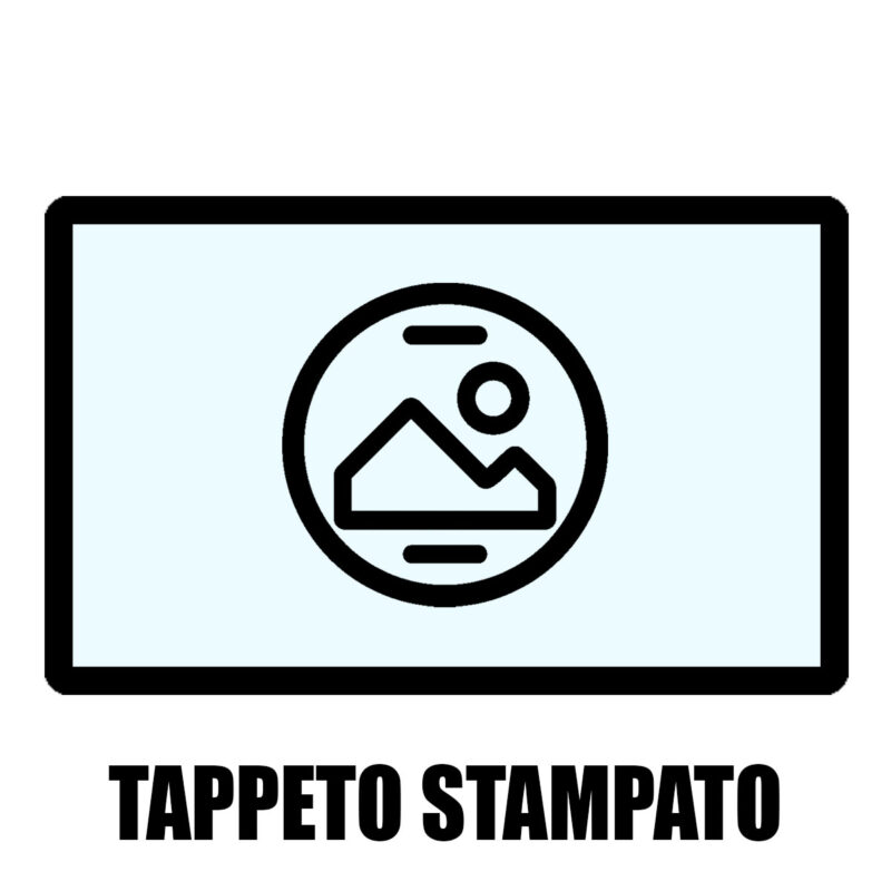 Tappeto con logo stampato